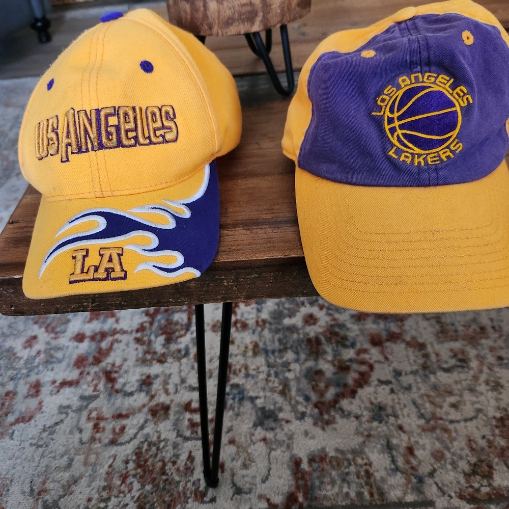 Lot of 2 LA Lakers caps